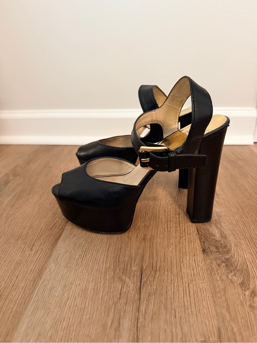 Women’s Black Platform Block Heel Sandals